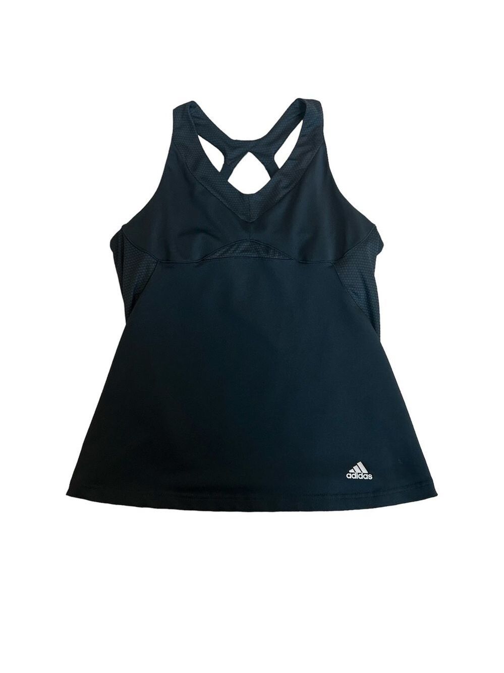 Adidas black sports Racerback tank top Sz L